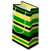 Jamaica Geïnspireerde stripes Klein Cadeauzakje (Achterkant Gekanteld)