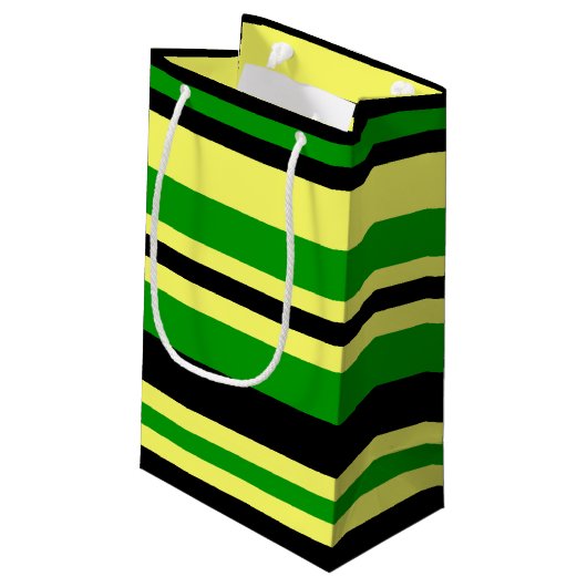 Jamaica Geïnspireerde stripes Klein Cadeauzakje (Achterkant Gekanteld)