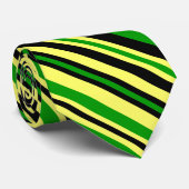 Jamaica Geïnspireerde stripes Stropdas (Opgerold)