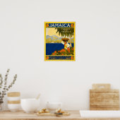 Jamaica Gem of the Tropics Vintage Travel Poster (Keuken)