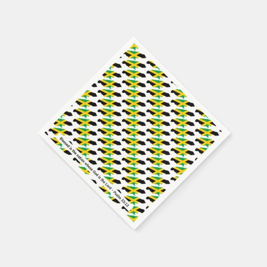 JAMAICA Gezegende Natie Feestkrant Servet (Hoek)