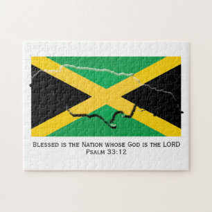 JAMAICA   Gezegende natie   JAMAICAN FLAG Legpuzzel