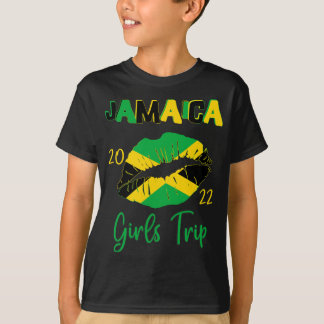 Jamaica Girls reisvakantie - overeenstemmende lipp T-shirt
