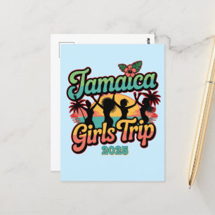Jamaica Girls Trip Squad 2025 Tropische Vibes Briefkaart