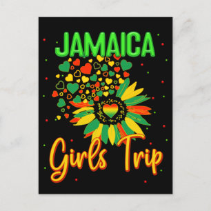 Jamaica Girls Trip Sunflower Lovers Matching Group Briefkaart