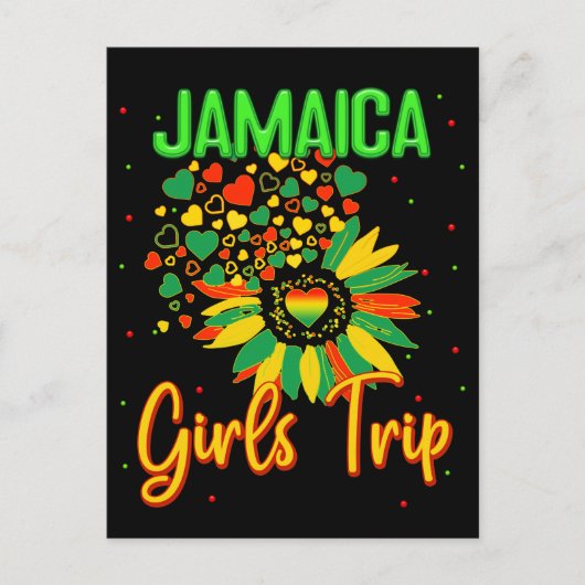 Jamaica Girls Trip Sunflower Lovers Matching Group Briefkaart (Voorkant)