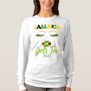 Jamaica Girls Trip Vacation Matching Face 2022 T-shirt