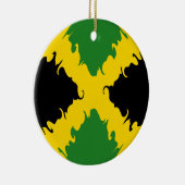 Jamaica Gnarly Flag Keramisch Ornament (Rechts)