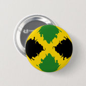 Jamaica Gnarly Flag Ronde Button 5,7 Cm (Voorkant /achterkant)