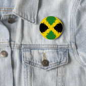 Jamaica Gnarly Flag Ronde Button 5,7 Cm (In situ)
