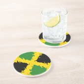 Jamaica Gnarly Flag Zandsteen Onderzetter (Zijkant)