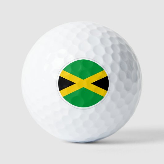 Jamaica Golf Balls, Jamaicaanse vlaggolfers/Patrio Golfballen (Voorkant)