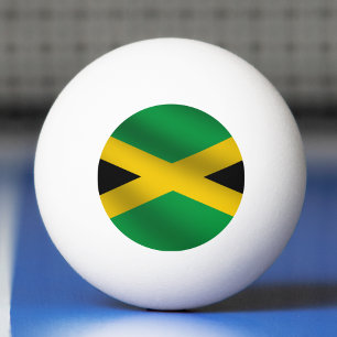 Jamaica Green Black & Gold Jamaican Flag Pingpongbal