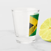 Jamaica Green Black & Gold Jamaican Flag Shot Glas (Links)