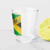 Jamaica Green Black & Gold Jamaican Flag Shot Glas (Rechts)