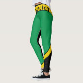 Jamaica Green, Gold & Black Flag Leggings (Links)