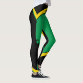 Jamaica Green, Gold & Black Flag Leggings (Rechts)