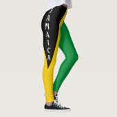 Jamaica Green Gold en Black Jamaican Flag Leggings (Rechts)