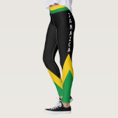 Jamaica Green Gold en Black Jamaican Flag Leggings (Links)