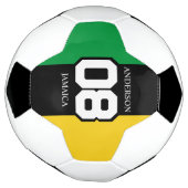 Jamaica Green Gold Team Nummer Achternaam Jamaicaa Voetbal (Gedraaid)