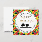 JAMAICA GRENADA tweeslachtige Mannen kerst met dri Feestdagenkaart (Voorkant / Achterkant)