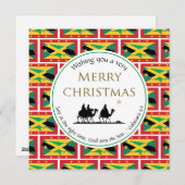 JAMAICA GRENADA tweeslachtige Mannen kerst met dri Feestdagenkaart (Voorkant / Achterkant)