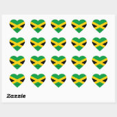 Jamaica Hart Sticker, Patriottische Jamaicaanse Vl Hart Sticker (Vel)
