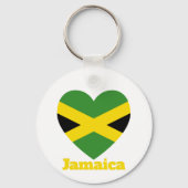 Jamaica Heart Flag Sleutelhanger (Voorkant)