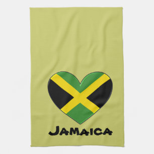 Jamaica Heart Flag Theedoek
