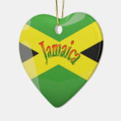 Jamaica Heart Love Keramisch Ornament (Links)
