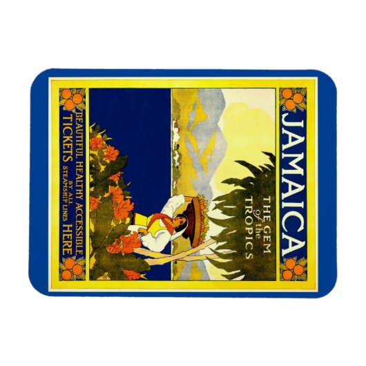 Jamaica, het gedicht van de tropen,  stijl magneet (Horizontaal)