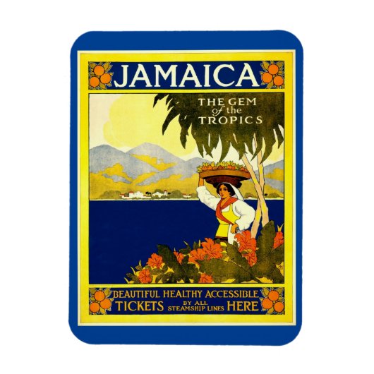 Jamaica, het gedicht van de tropen, stijl magneet (Verticaal)