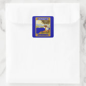 Jamaica ~ Het gedicht van de tropen Vierkante Sticker (Tas)