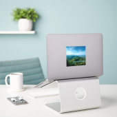 Jamaica hoog sticker (Laptop op bureau)