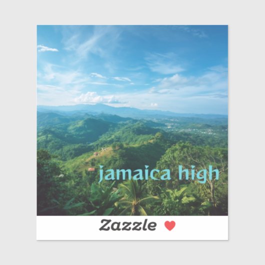 Jamaica hoog sticker (Vel)