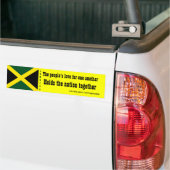 Jamaica houdt van elkaar voor bumperstickers (Op Truck)
