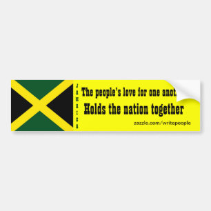 Jamaica houdt van elkaar voor bumperstickers