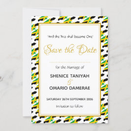 JAMAICA Huwelijk Christelijke Aangepaste Viering Save The Date