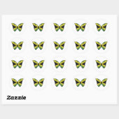 Jamaica Hypolimnas Butterfly Ronde Sticker (Vel)