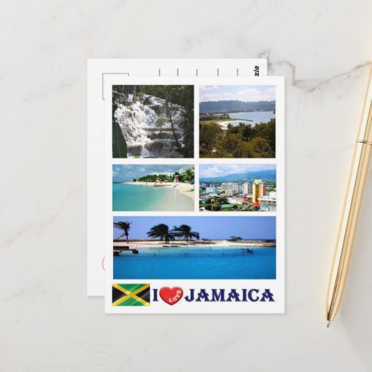 Jamaica - I Love - Briefkaart (Voorkant / Achterkant in situ)