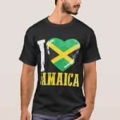 Jamaica Ik hou van Jamaica T-shirt (Voorkant)