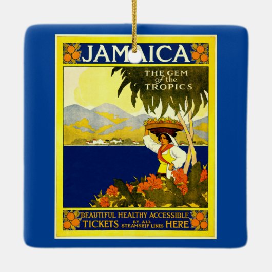 Jamaica,  illustratie keramisch ornament (Achterkant)