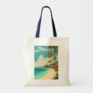 Jamaica Illustratie Reis Kunst Vintage Tote Bag