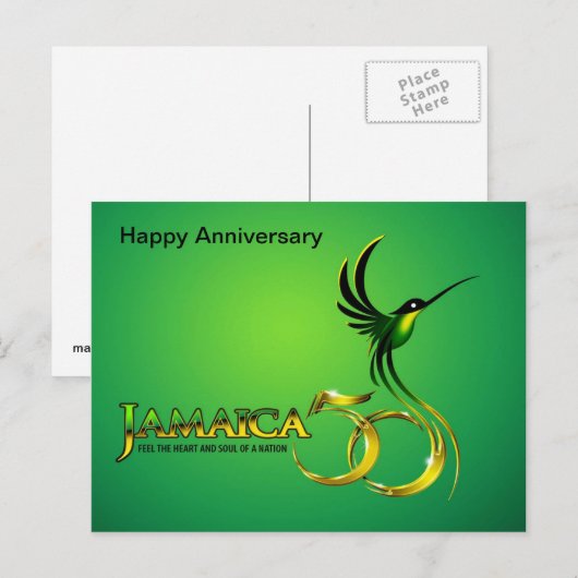 Jamaica Independence Briefkaart (Voorkant / Achterkant)