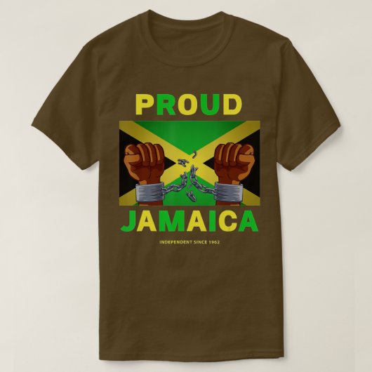 Jamaica Independence Day 2022 Proud Jamaican T-shirt (Design voorkant)