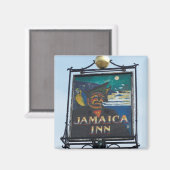 Jamaica Inn Pub Sign Fotografie Magneet (Voorkant / Achterkant)