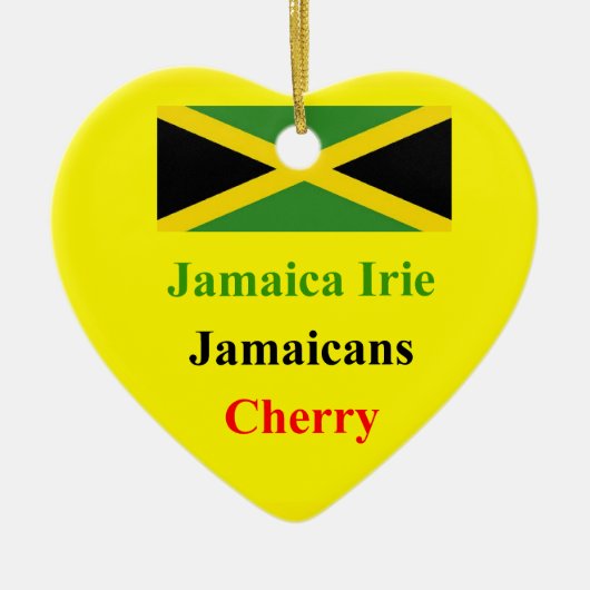 Jamaica irie keramisch ornament (Voorkant)