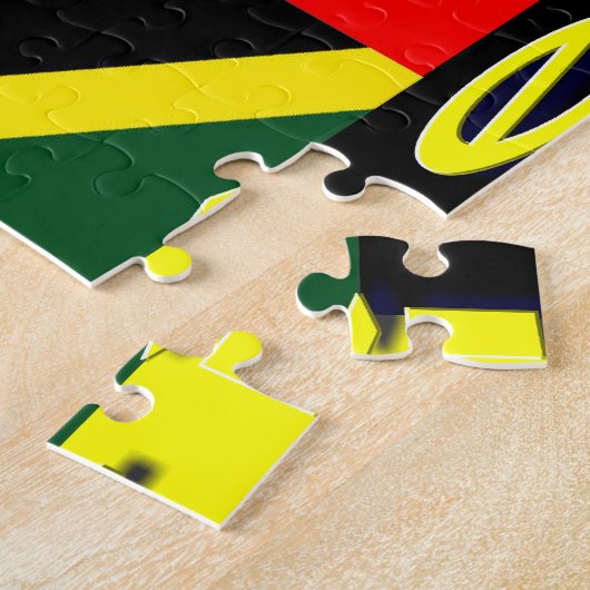Jamaica irie puzzle legpuzzel (Zijkant)