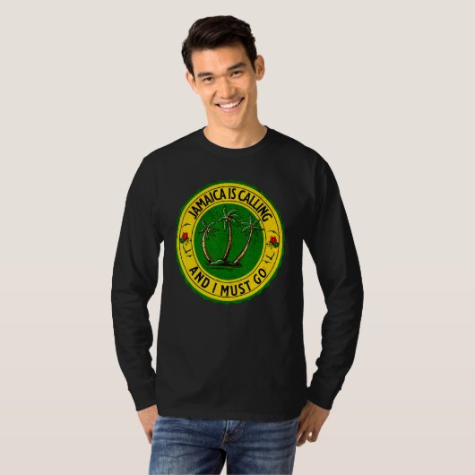 Jamaica Is Calling I Must Go Jamaican Jamaica 1 T-shirt (Voorkant volledig)