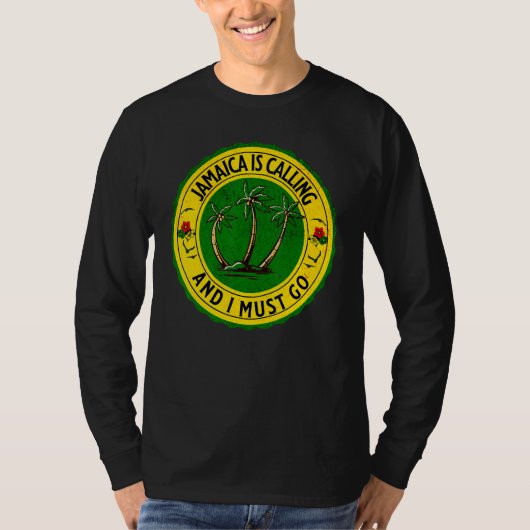Jamaica Is Calling I Must Go Jamaican Jamaica 1 T-shirt (Voorkant)